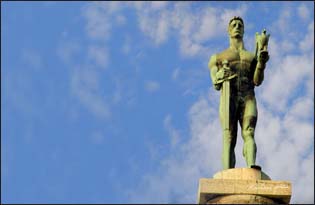 The Victor monument on the Kalemegdan fortress